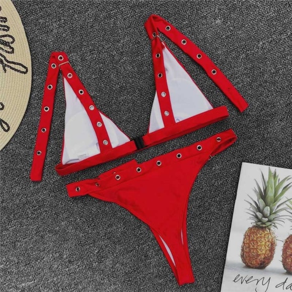🍍NWT Two Piece Grommet Bikini Set🍍 - Picture 2 of 2